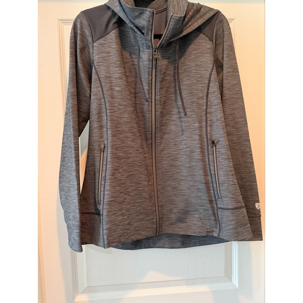 Kuhl Full Zip  Hoodie Jacket Men's Size XL Space gray Light Weight performance